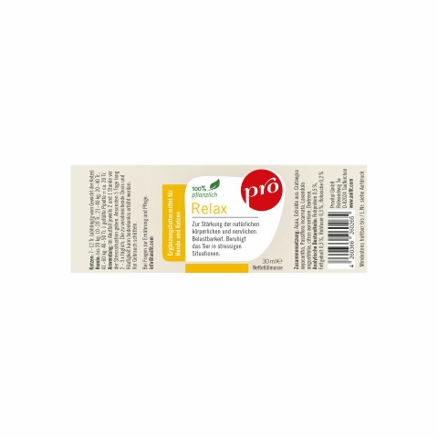 Hund Katze Nahrungsergänzungen Pro Relax 30ml 1 Stück -2- Anifit